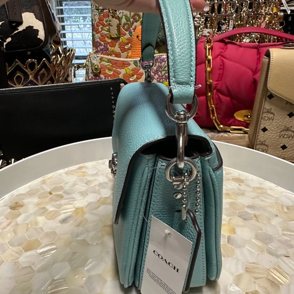 NWT Coach Cassie 19 Tiffany Blue color Rare! So Nice.